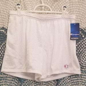 Champion white athletic shorts